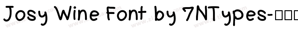 Josy Wine Font by 7NTypes字体转换